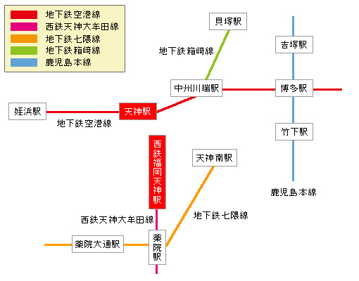 福岡トレインマップ